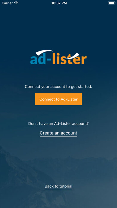 Emulate iPhone app Ad-Lister using MyAndroid
