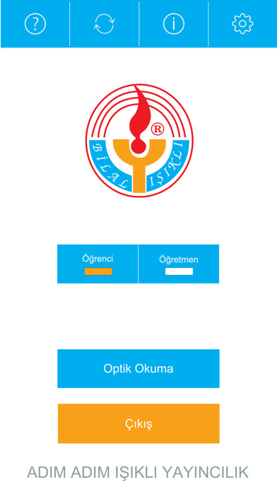 Emulate iPhone app Adım Adım Optik Okuma using MyAndroid
