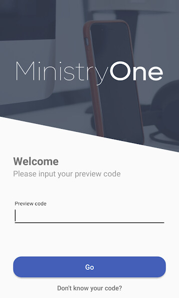 Emulate iPhone app Admin by MinistryOne using MyAndroid