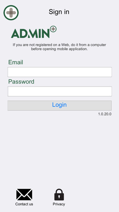 Emulate iPhone app Admin+ Mobile using MyAndroid Emulate iPhone app Admin+ Mobile using MyAndroid