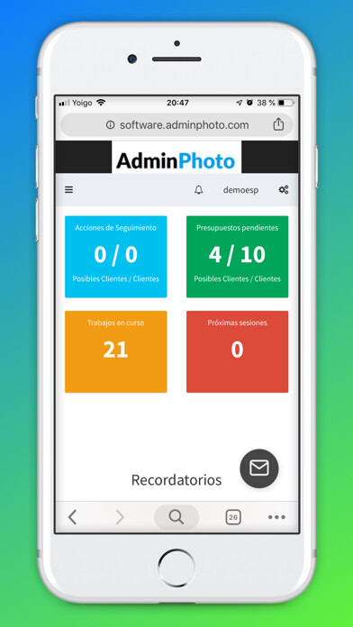 Emulate iPhone app AdminPhoto using MyAndroid