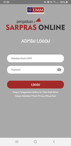 Run android online APK AdminSarpras UMM from MyAndroid or emulate AdminSarpras UMM using MyAndroid