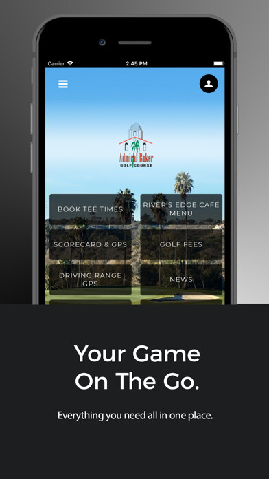 Emulate iPhone app Admiral Baker Golf Course using MyAndroid