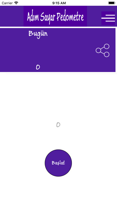 Emulate iPhone app Adım Sayar Pedometre using MyAndroid Emulate iPhone app Adım Sayar Pedometre using MyAndroid