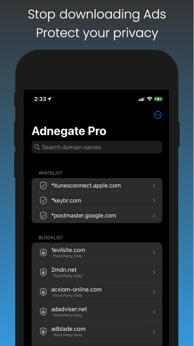 Emulate iPhone app Adnegate Pro using MyAndroid