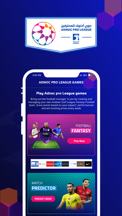 Emulate iPhone app ADNOC PRO LEAGUE Fantasy using MyAndroid Emulate iPhone app ADNOC PRO LEAGUE Fantasy using MyAndroid