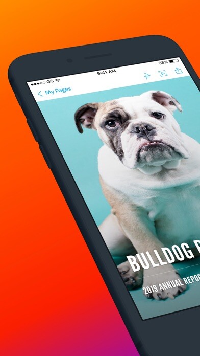 Emulate iPhone app Adobe Spark Page using MyAndroid