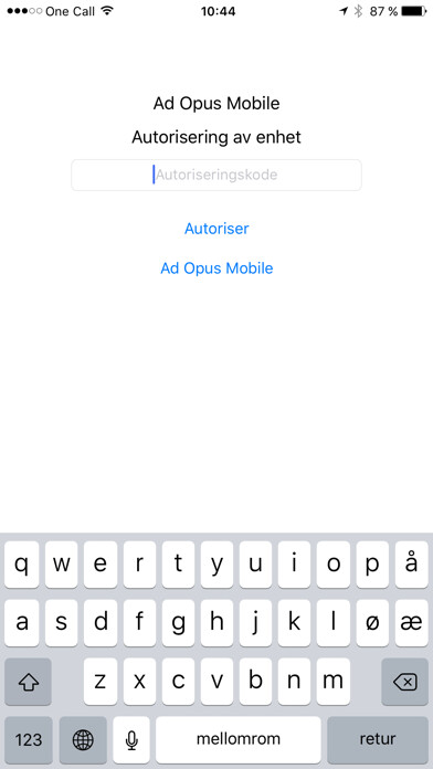 Emulate iPhone app Ad Opus Mobile using MyAndroid