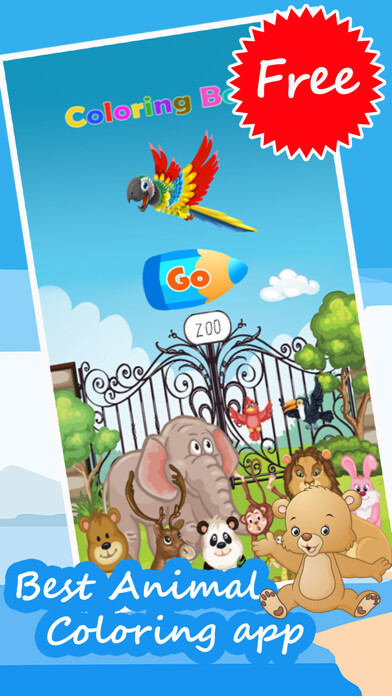 Emulate iPhone app Adorable Animal Coloring Pages Creativity for Kids using MyAndroid