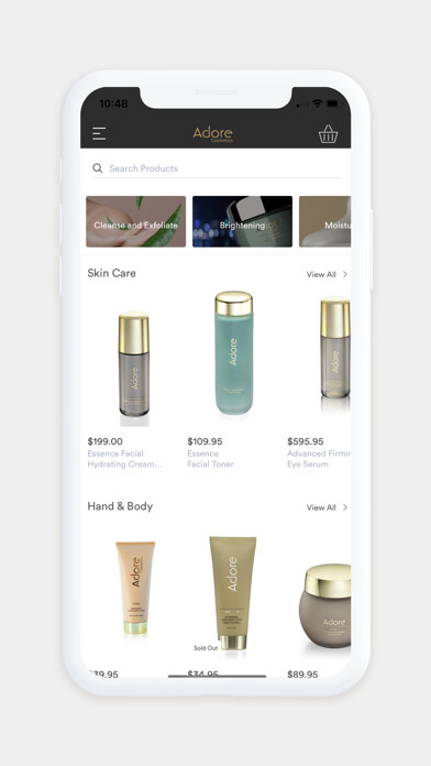 Emulate iPhone app Adore Cosmetics using MyAndroid Emulate iPhone app Adore Cosmetics using MyAndroid