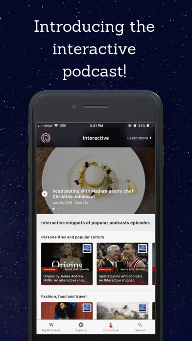 Emulate iPhone app Adori: Interactive Podcasts using MyAndroid Emulate iPhone app Adori: Interactive Podcasts using MyAndroid