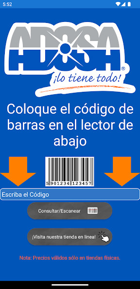 Run android online APK Adosa Verificador de Precios from MyAndroid or emulate Adosa Verificador de Precios using MyAndroid Run android online APK Adosa Verificador de Precios from MyAndroid or emulate Adosa Verificador de Precios using MyAndroid