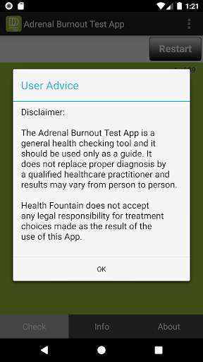 Emulate Android APK Adrenal Burnout Test App