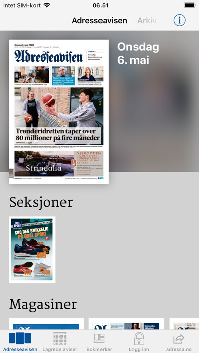 Emulate iPhone app Adresseavisen eAvis using MyAndroid Emulate iPhone app Adresseavisen eAvis using MyAndroid