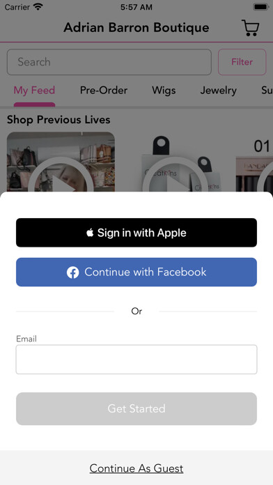 Emulate iPhone app Adrian Barron Boutique using MyAndroid Emulate iPhone app Adrian Barron Boutique using MyAndroid
