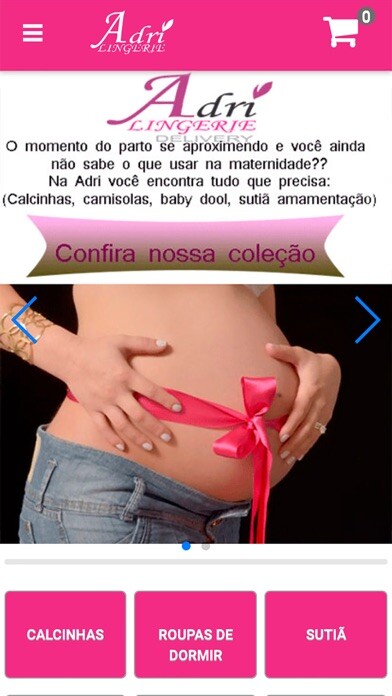 Emulate iPhone app Adri Lingerie using MyAndroid