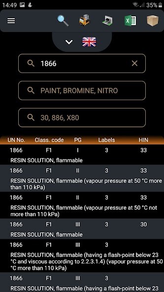 Run android online APK ADR Tool 2019 Dangerous Goods from MyAndroid or emulate ADR Tool 2019 Dangerous Goods using MyAndroid