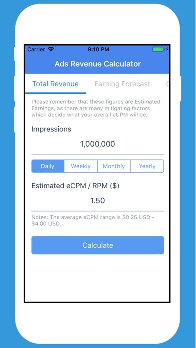 Emulate iPhone app Ads Revenue Calculator using MyAndroid Emulate iPhone app Ads Revenue Calculator using MyAndroid