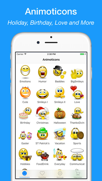 Emulate iPhone app Adult 3D Emoticons Stickers using MyAndroid