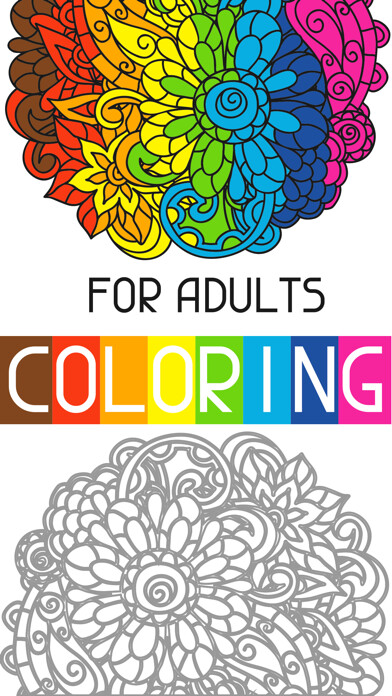 Emulate iPhone app adult color anti stress therapy coloring book using MyAndroid Emulate iPhone app adult color anti stress therapy coloring book using MyAndroid