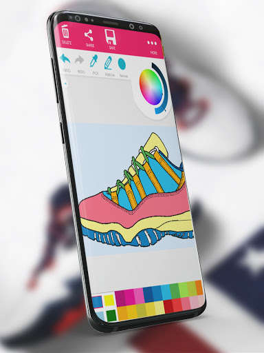Run android online APK Adult Coloring Books: Sneakers from MyAndroid or emulate Adult Coloring Books: Sneakers using MyAndroid