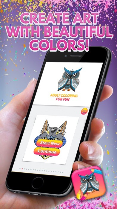 Emulate iPhone app Adult Coloring for Fun using MyAndroid
