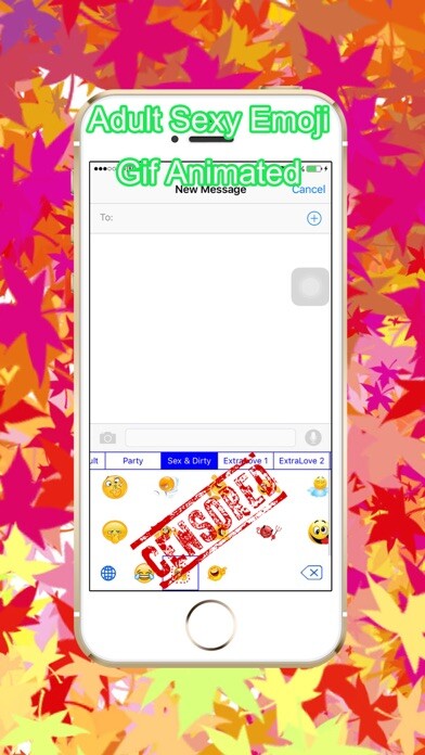 Emulate iPhone app Adult Emoji - Sexy love flirty romantic icon keyboard using MyAndroid
