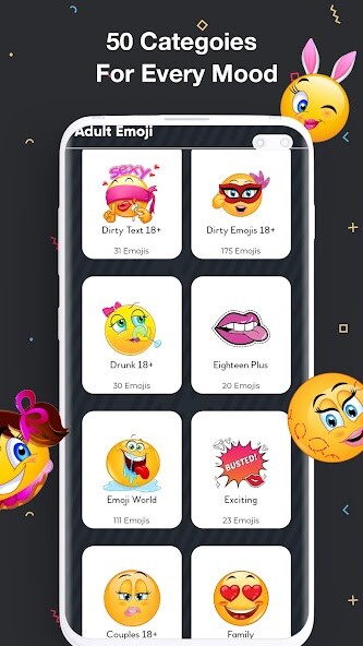 Run android online APK Adult Emoji Sexy Stricker from MyAndroid or emulate Adult Emoji Sexy Stricker using MyAndroid