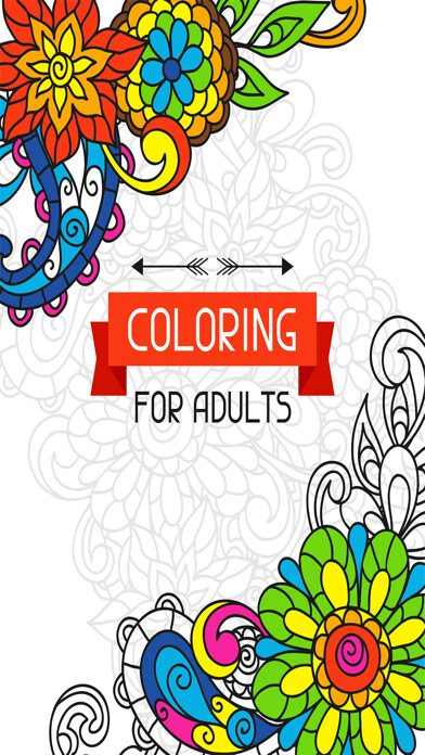 Emulate iPhone app Adults Coloring Book Color Therapy for Anti-Stress using MyAndroid