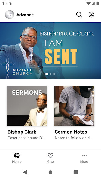 Run android online APK Advance Church Silver Spring from MyAndroid or emulate Advance Church Silver Spring using MyAndroid