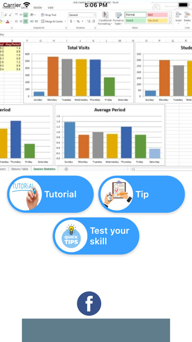 Emulate iPhone app Advanced Excel Charts Tutorial using MyAndroid