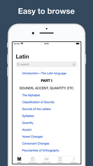 Emulate iPhone app Advanced Latin Grammar using MyAndroid Emulate iPhone app Advanced Latin Grammar using MyAndroid