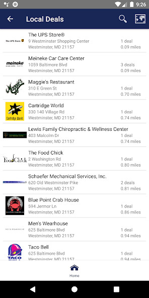 Emulate iPhone app Advantage Rewards - ACNB using MyAndroid