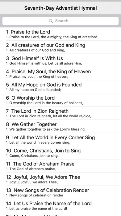 Emulate iPhone app Adventist Hymnal Multilingual using MyAndroid Emulate iPhone app Adventist Hymnal Multilingual using MyAndroid