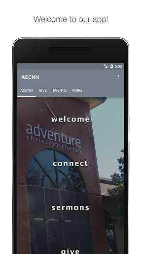 Run android online APK Adventure Christian Church of North Natomas from MyAndroid or emulate Adventure Christian Church of North Natomas using MyAndroid