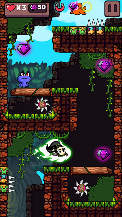 Emulate iPhone app Adventure Jump using MyAndroid