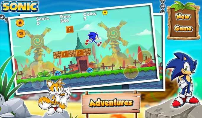 Emulate Android APK adventure sonics World run games