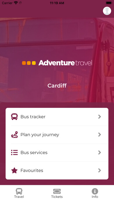 Emulate iPhone app Adventure Travel Bus using MyAndroid Emulate iPhone app Adventure Travel Bus using MyAndroid