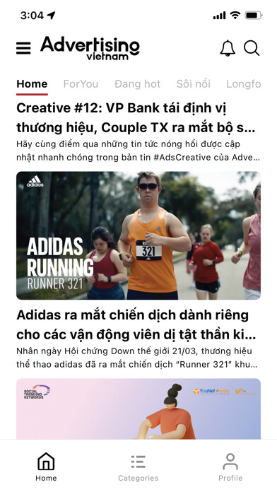 Emulate iPhone app Advertising Vietnam using MyAndroid