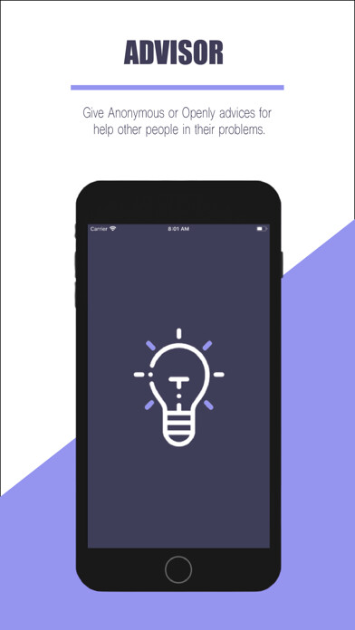 Emulate iPhone app Advisor:Give Anonymous Advices using MyAndroid Emulate iPhone app Advisor:Give Anonymous Advices using MyAndroid