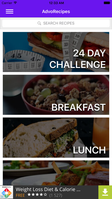 Emulate iPhone app AdvoRecipes using MyAndroid Emulate iPhone app AdvoRecipes using MyAndroid
