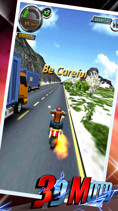Emulate iPhone app AE 3D Motor: Moto Bike Racing,Road Rage to Car Run using MyAndroid