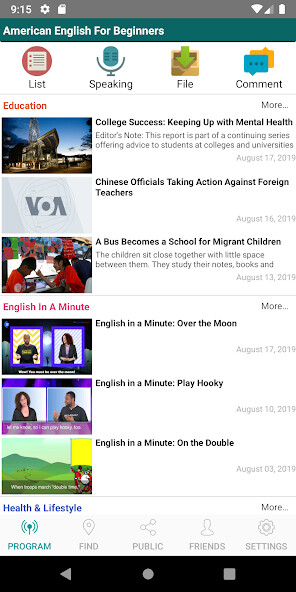 Run android online APK AEB - Learn English VOA from MyAndroid or emulate AEB - Learn English VOA using MyAndroid