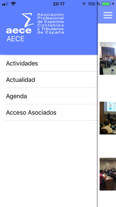 Emulate iPhone app AECE Asoc. Expertos Contables using MyAndroid Emulate iPhone app AECE Asoc. Expertos Contables using MyAndroid