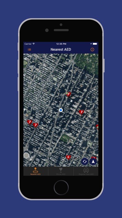 Emulate iPhone app AED Registry using MyAndroid Emulate iPhone app AED Registry using MyAndroid
