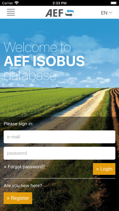 Emulate iPhone app AEF ISOBUS DB using MyAndroid Emulate iPhone app AEF ISOBUS DB using MyAndroid