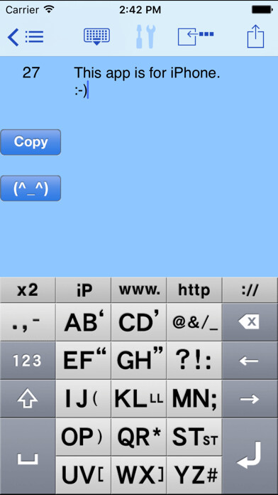 Emulate iPhone app AEI Keyboard Note English using MyAndroid Emulate iPhone app AEI Keyboard Note English using MyAndroid