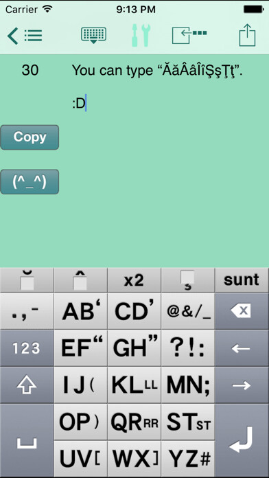 Emulate iPhone app AEI Keyboard Note Rumanian using MyAndroid Emulate iPhone app AEI Keyboard Note Rumanian using MyAndroid