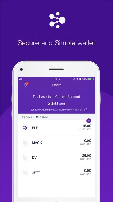 Emulate iPhone app aelf Official Wallet using MyAndroid