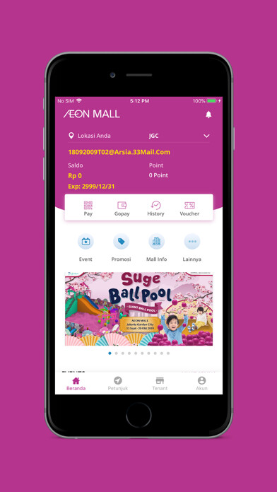 Emulate iPhone app AEON MALL Indonesia using MyAndroid Emulate iPhone app AEON MALL Indonesia using MyAndroid